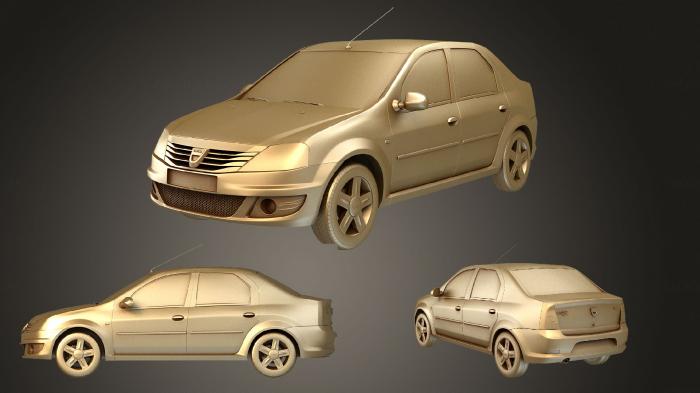 نموذج ثلاثي الأبعاد لآلة CNC السيارات والنقل رينو لوجان 2010
